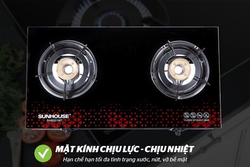 Bếp gas dương kính 2 lò Sunhouse SHB201MT – ảnh 4