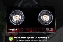 Bếp gas dương kính 2 lò Sunhouse SHB201MT ảnh 4