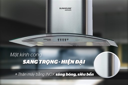 Máy hút mùi kính cong Sunhouse Mama MM6719-70 – ảnh 3