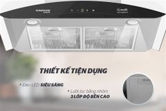 MÁY HÚT MÙI cao cấp KÍNH CONG SUNHOUSE MAMA MMB6682-70 Máy hút mùi kính cong SUNHOUSE MAMA MMB6682-70 ảnh 3