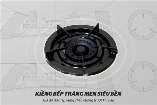 Bếp gas dương mặt men Sunhouse Mama MMB0982 – ảnh 3