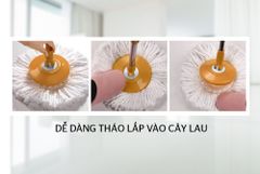 Bông lau nhà microfiber xoay 360 độ Sunhouse KS-CO350M ảnh 8