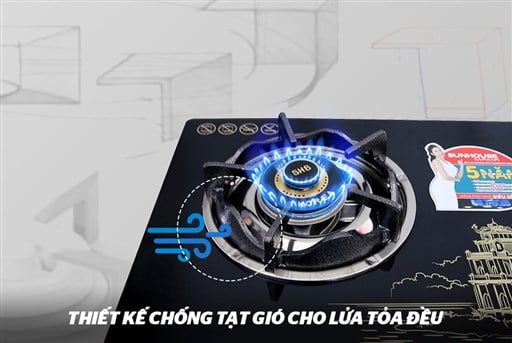 Bếp gas dương kính Sunhouse Mama MMBB0787B – ảnh 5