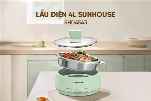 Lẩu điện 4L Sunhouse SHD4543 – ảnh 2