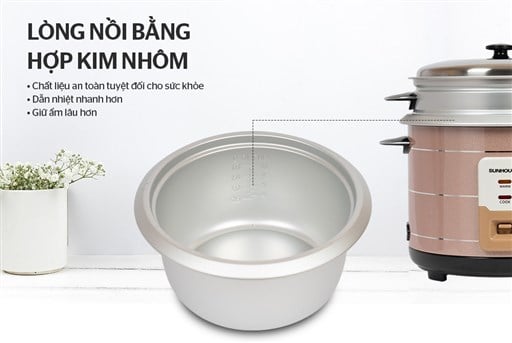 Nồi cơm điện 1.8L Sunhouse SHD8125 – ảnh 3