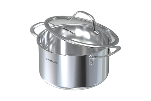 Nồi inox 304 đáy liền Sunhouse SHG706-18 – ảnh 2