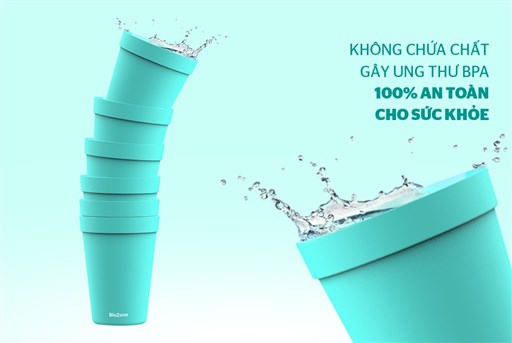 Bộ 5 cốc nhựa 200ML biozone KB-CU5P01B – ảnh 3