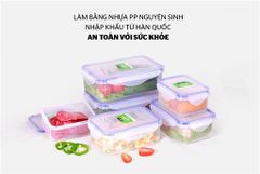 Bộ 6 hộp bảo quản thực phẩm ngăn mát biozone basic KB-CO6P01 ảnh 2