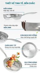 Chảo inox đa lớp Sunhouse IN24M6E ảnh 6