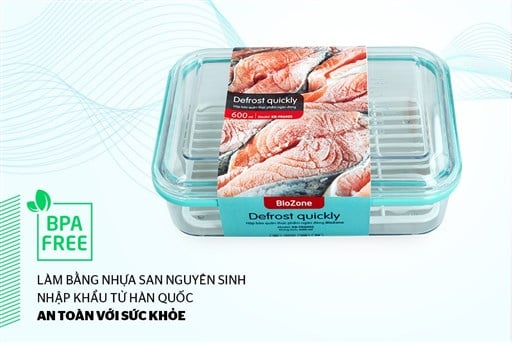 Hộp bảo quản thực phẩm ngăn đông biozone 600ML KB-FR600S – ảnh 2
