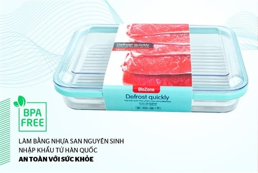 Hộp bảo quản thực phẩm ngăn đông biozone 1800ML KB-FR1800S – ảnh 2