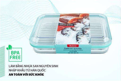 Hộp bảo quản thực phẩm ngăn đông biozone 1200ML KB-FR1200S – ảnh 2