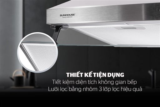 Hút mùi kính thẳng Sunhouse SHB6115I-EC – ảnh 2