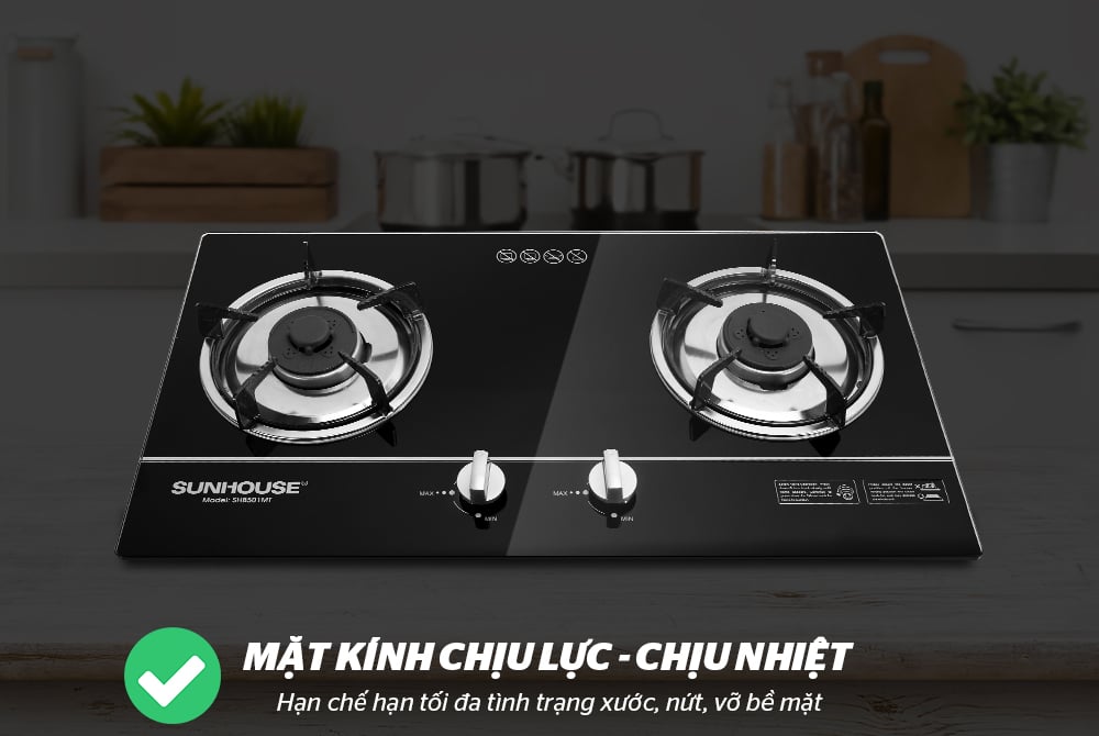 Bếp gas âm kính Sunhouse SHB501MT – ảnh 7