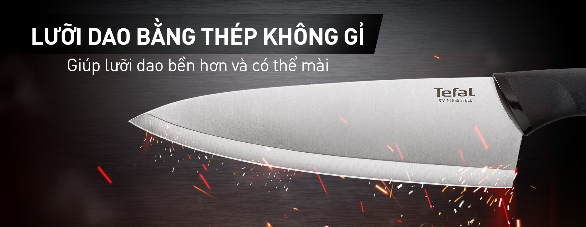 Dao gọt trái cây Tefal Comfort K2213504 - 9cm – ảnh 2