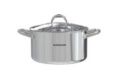 Bộ nồi chảo INOX304 đáy liền Sunhouse SHG808 ảnh 2