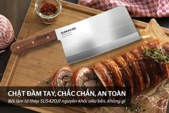 Dao chặt xương thép nguyên khối Sunhouse KS-KN200CS ảnh 2