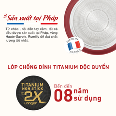 Bộ nồi chảo cán rời 3 món Tefal Ingenio Daily Chef(chảo chiên 22-26cm, tay cầm rời)