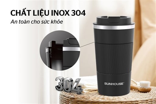 Cốc giữ nhiệt snappy 500 ml Sunhouse KS-TU500SB – ảnh 2