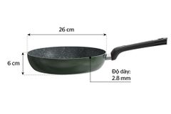 Chảo chống dính vân đá đáy từ Sunhouse SH26G ảnh 3