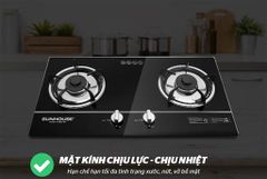 Bếp gas âm kính Sunhouse SHB501MT ảnh 3