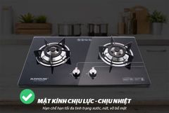 Bếp gas âm kính Sunhouse SHB5546MT ảnh 3