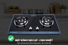 Bếp gas âm kính Sunhouse SHB5548MT ảnh 3