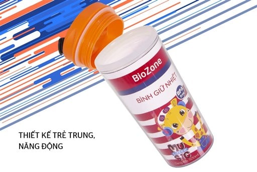 Bình giữ nhiệt biozone 500ML KB-WA500PO nắp màu cam – ảnh 2