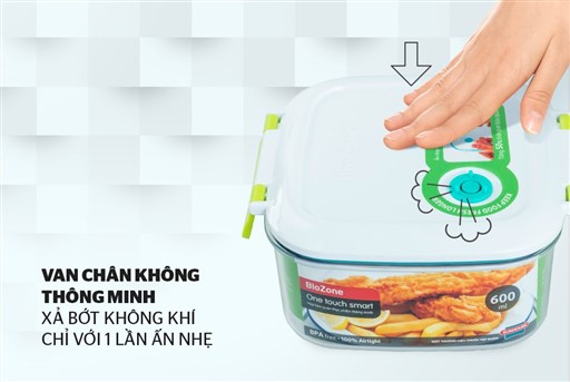 Hộp bảo quản thực phẩm thông minh biozone 600ML KB-SM600S1 – ảnh 3