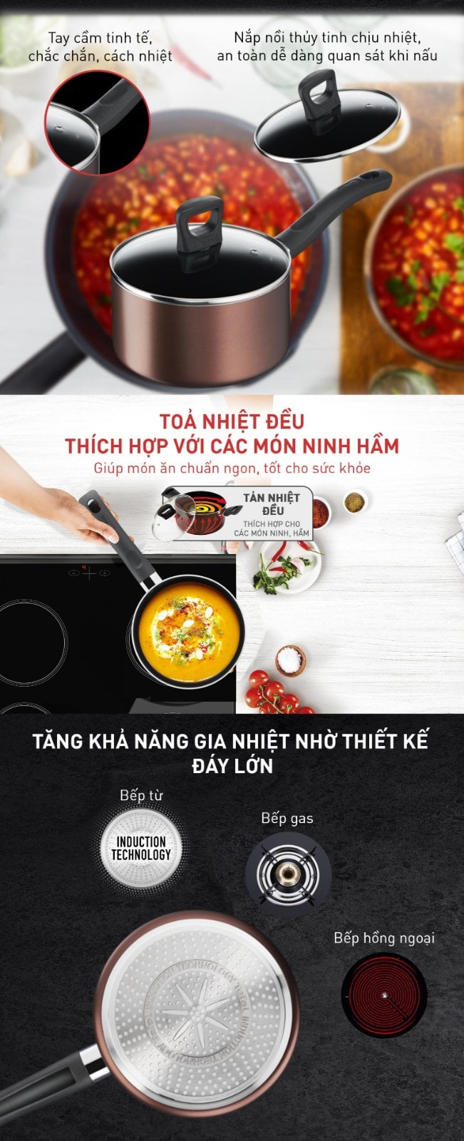 Nồi cán dài/ quánh Tefal Day By Day 18cm - hình ảnh thực tế Nồi cán dài/ quánh Tefal Day By Day 18cm - hình ảnh thực tế