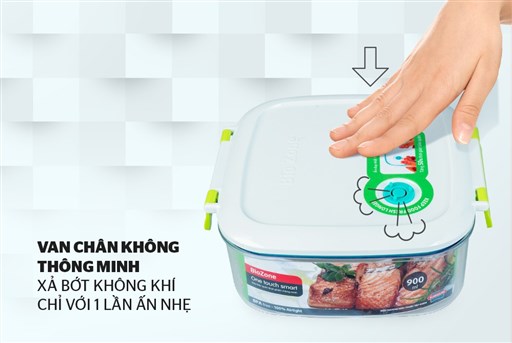 Hộp bảo quản thực phẩm thông minh biozone 900ML KB-SM900S1 – ảnh 3