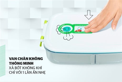 Hộp bảo quản thực phẩm thông minh biozone 900ML KB-SM900S2 – ảnh 3