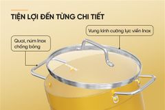 Bộ nồi anod đáy từ Sunhouse eco SHG6634M ảnh 5