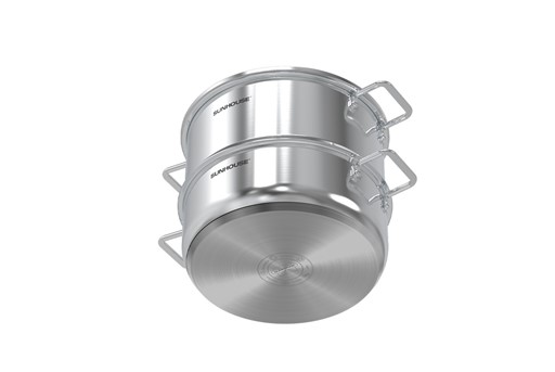 Bộ nồi xửng 3 đáy Sunhouse SHG507-24C – ảnh 2