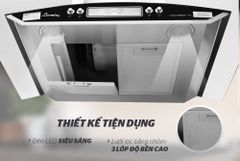 Máy hút mùi kính cong apex APB6601-70C ảnh 8