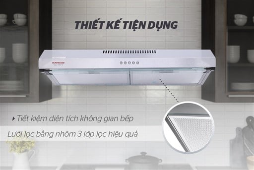 Máy hút mùi vỏ inox Sunhouse SHB6118I – ảnh 4