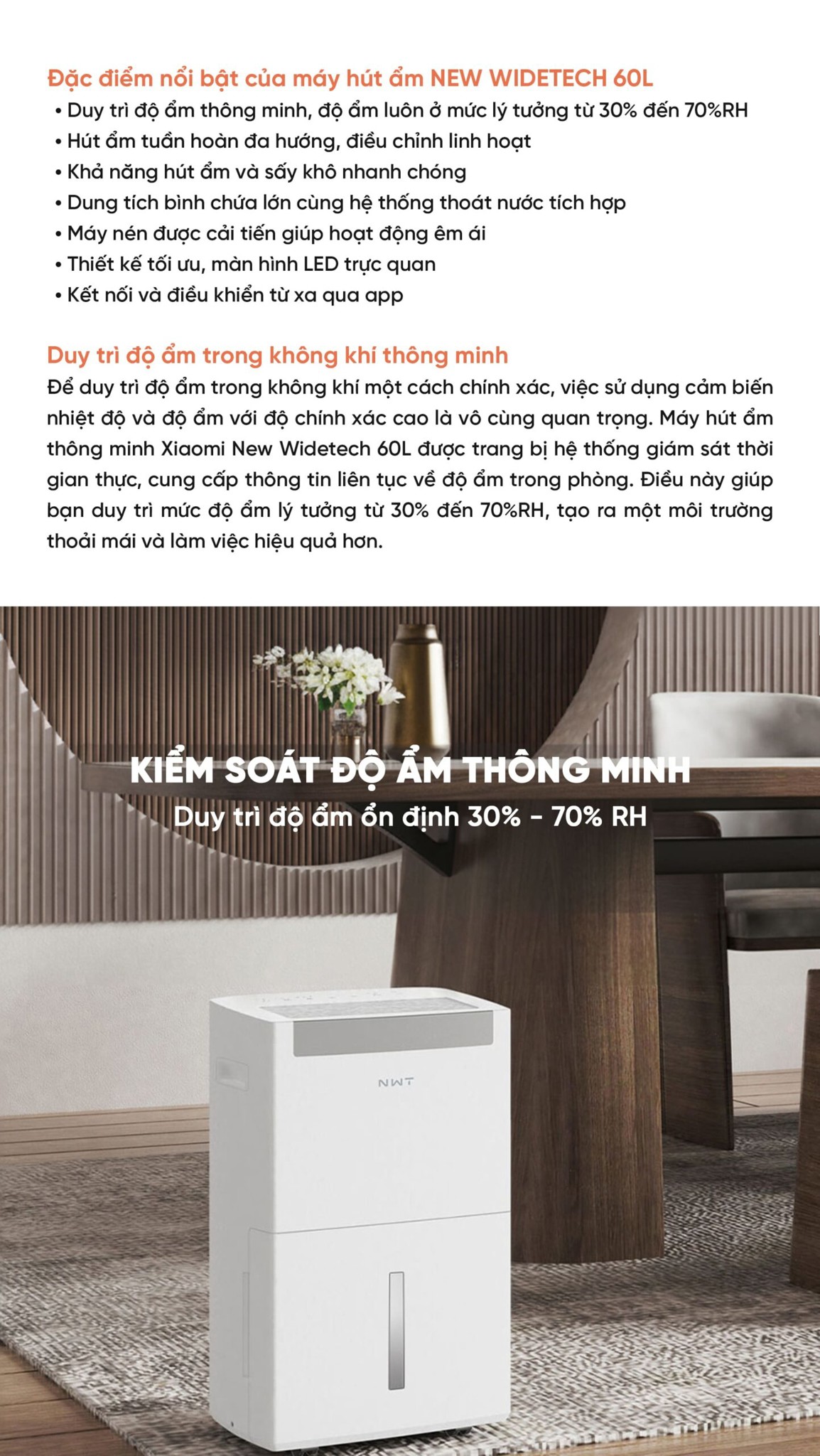 Máy hút ẩm NWT 60L – ảnh 3