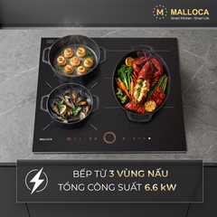 Bếp từ 3 vùng nấu 59CM Malloca MI593ES ảnh 4