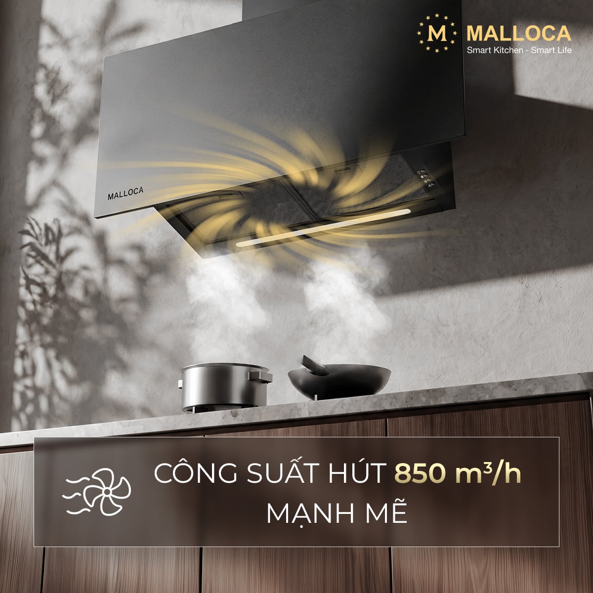 Máy hút mùi áp tường dạng chữ T Malloca MH900VTC - Động cơ BLDC – êm, tiết kiệm điện Máy hút mùi áp tường dạng chữ T Malloca MH900VTC - Động cơ BLDC – êm, tiết kiệm điện