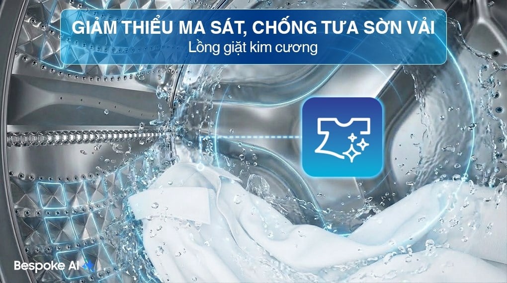 Máy giặt Samsung AI EcoBubble Inverter 10 kg WW10DG6U34LBSV – ảnh 3