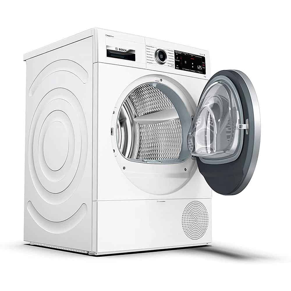 Máy sấy quần áo Bosch WTX87M20 Series 8 trong không gian sống