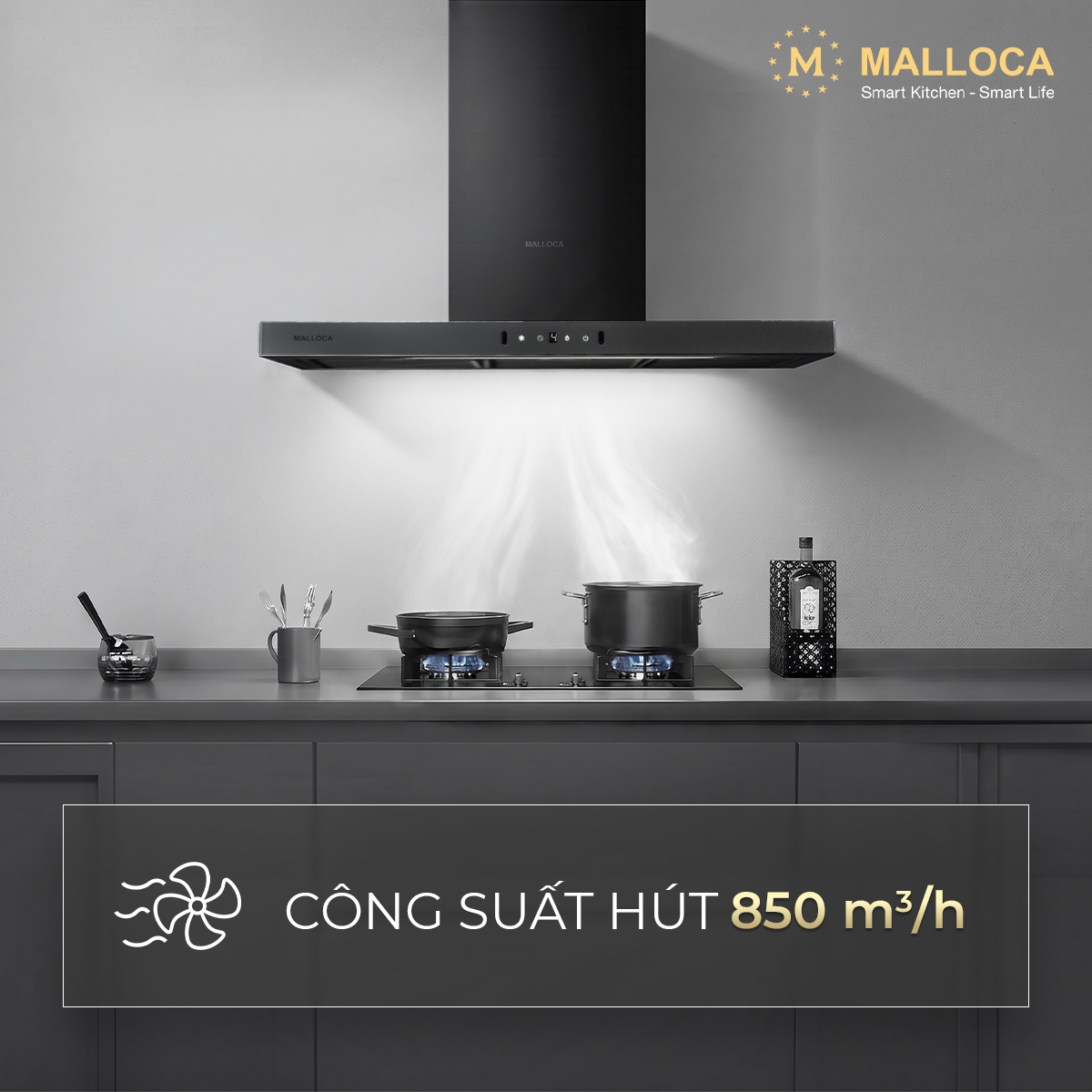 Máy hút mùi áp tường dạng chữ T Malloca MH9045TS - Kết hợp MH9045TS với bếp và tủ bếp Máy hút mùi áp tường dạng chữ T Malloca MH9045TS - Kết hợp MH9045TS với bếp và tủ bếp