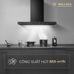 Máy hút mùi áp tường dạng chữ T Malloca MH9045TS ảnh 5