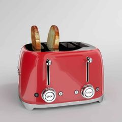 Máy Nướng Bánh Mỳ Smeg TSF03RDEU Red ảnh 3