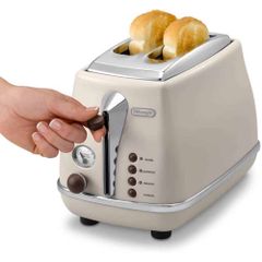 Máy Nướng Bánh Mì Delonghi Icona Vintage CTOV 2103.BG Màu Be ảnh 4