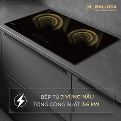 Bếp từ 2 vùng nấu 73cm Malloca MIH732ECO ảnh 4