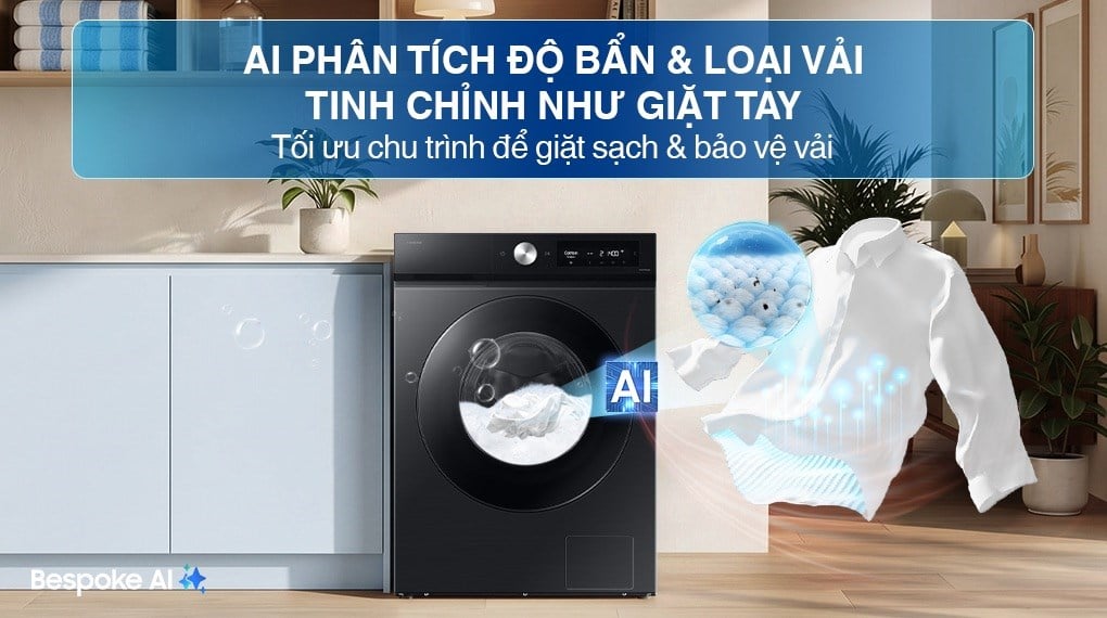 Máy giặt sấy Samsung Bespoke Inverter giặt 12 kg - sấy 7 kg WD12DB7B85GBSV – ảnh 4
