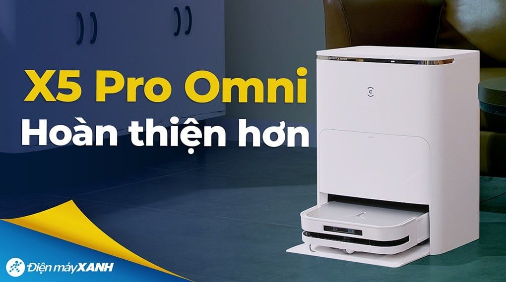  Robot hút bụi lau nhà Ecovacs Deebot X5 PRO OMNI 