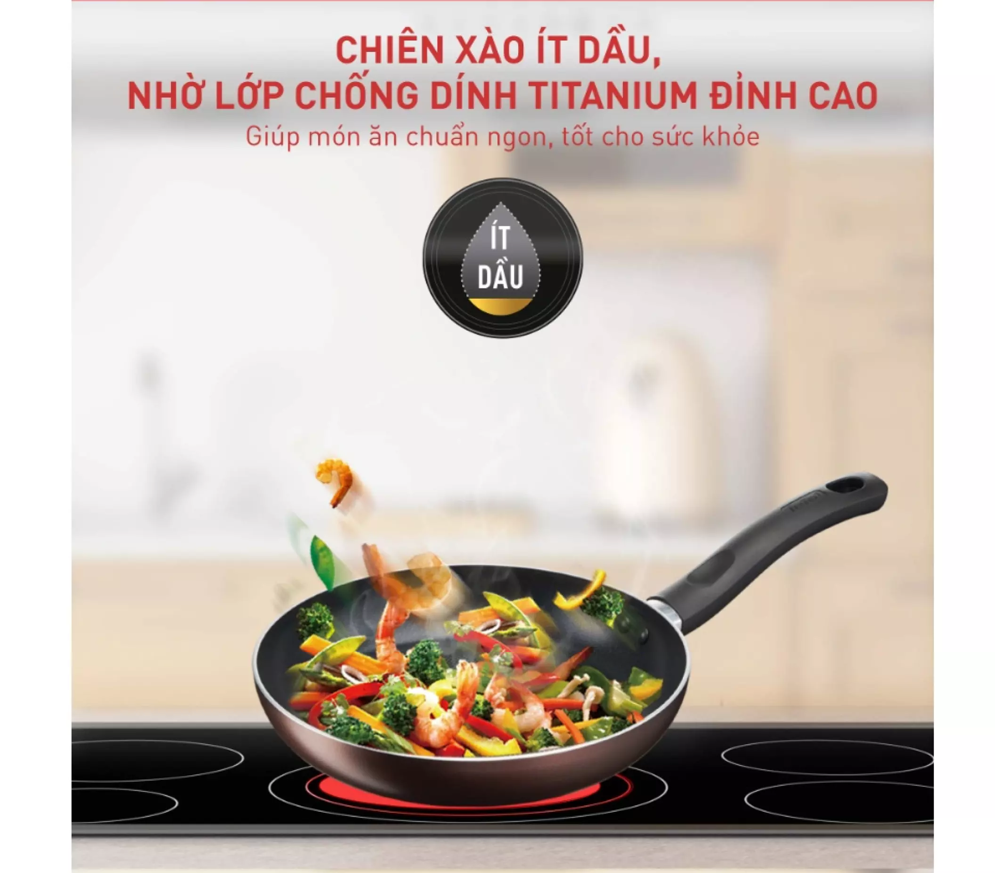 Chảo chiên Tefal Day By Day 24cm/28cm -G1430405/G1430605 – ảnh 4