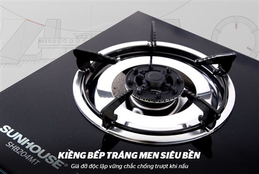 Bếp gas dương kính Sunhouse SHB204MT – ảnh 5